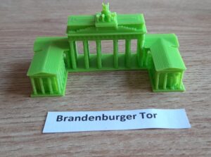 Wydruk 3D z podpisem Brandenburger Tor