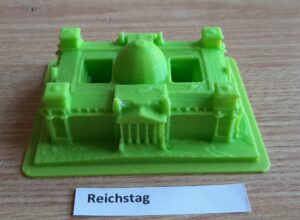 Wydruk 3D z podpisem Reichstag