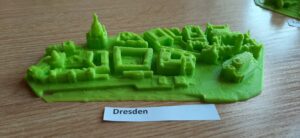 Wydruk 3D z podpisem Dresden